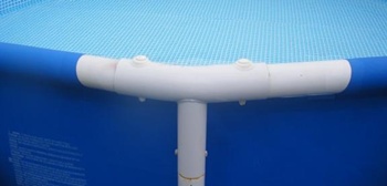 pool leg not centered