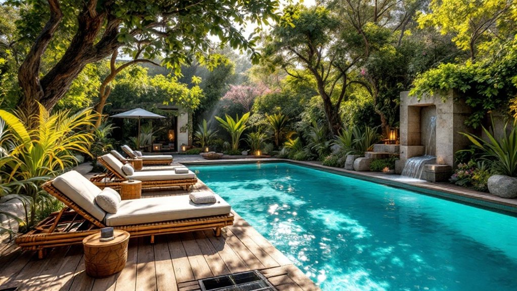 eco friendly poolside landscaping ideas