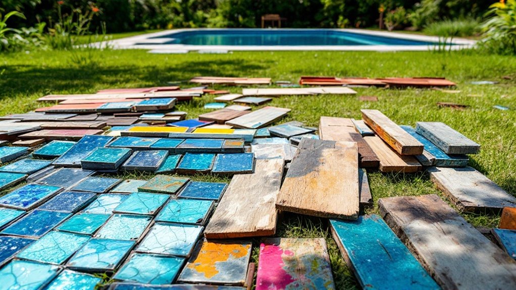 recycled materials for pools