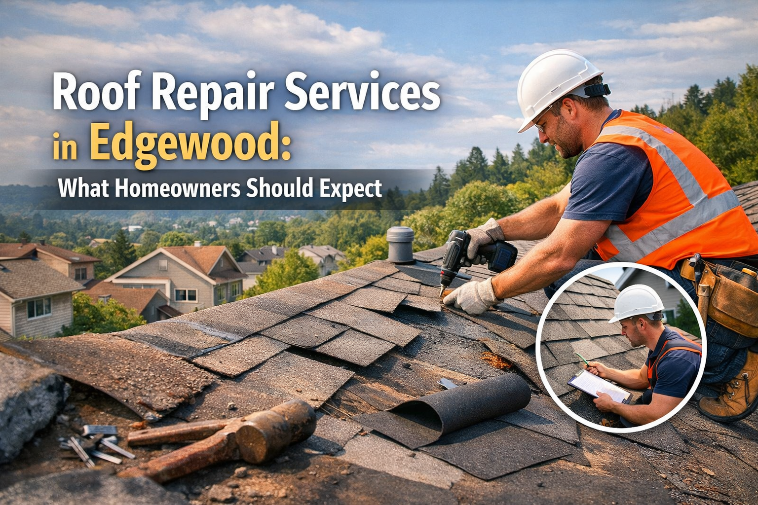 Roof Repair Services in Edgewood: What Homeowners Should Expect