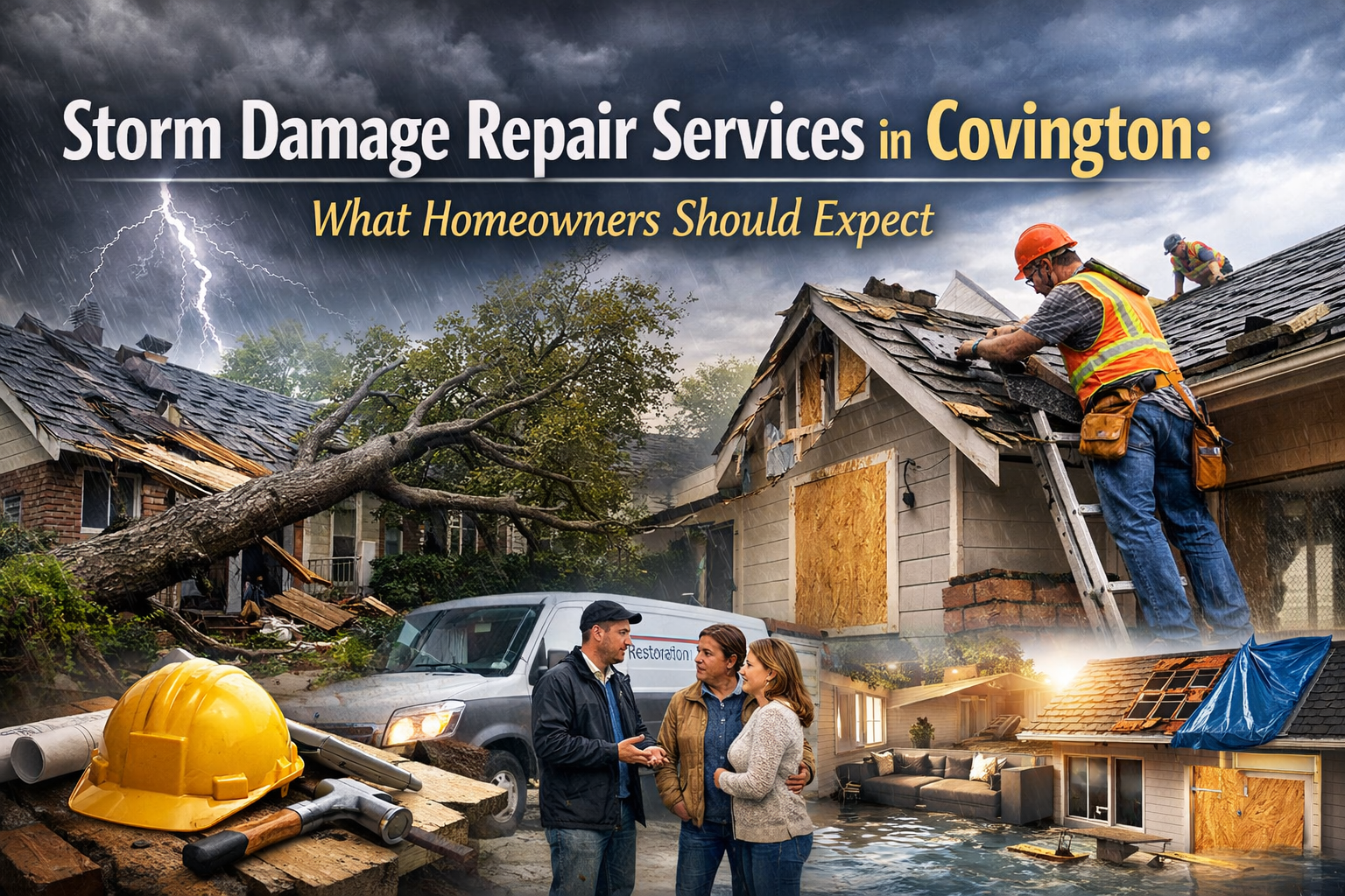 Storm Damage Repair Services in Covington: What Homeowners Should Expect